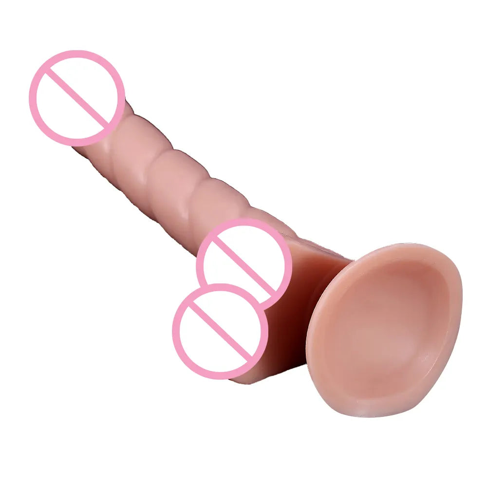 Dildo consolador estriado XXL 32.5cmx4cm
