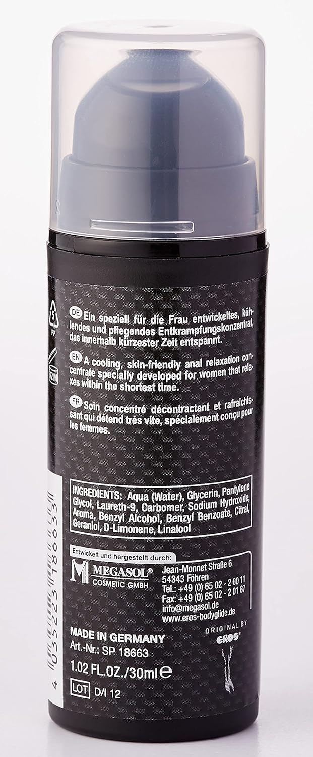 Eros 100% Gel Relax Power Concentrate anestesia para uso anal 30ml
