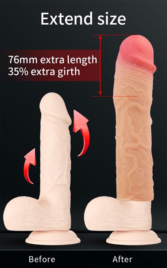 EXTENSIÓN PARA PENE + 7.6cm LARGO TOTAL 20.5cm - STEVENSON