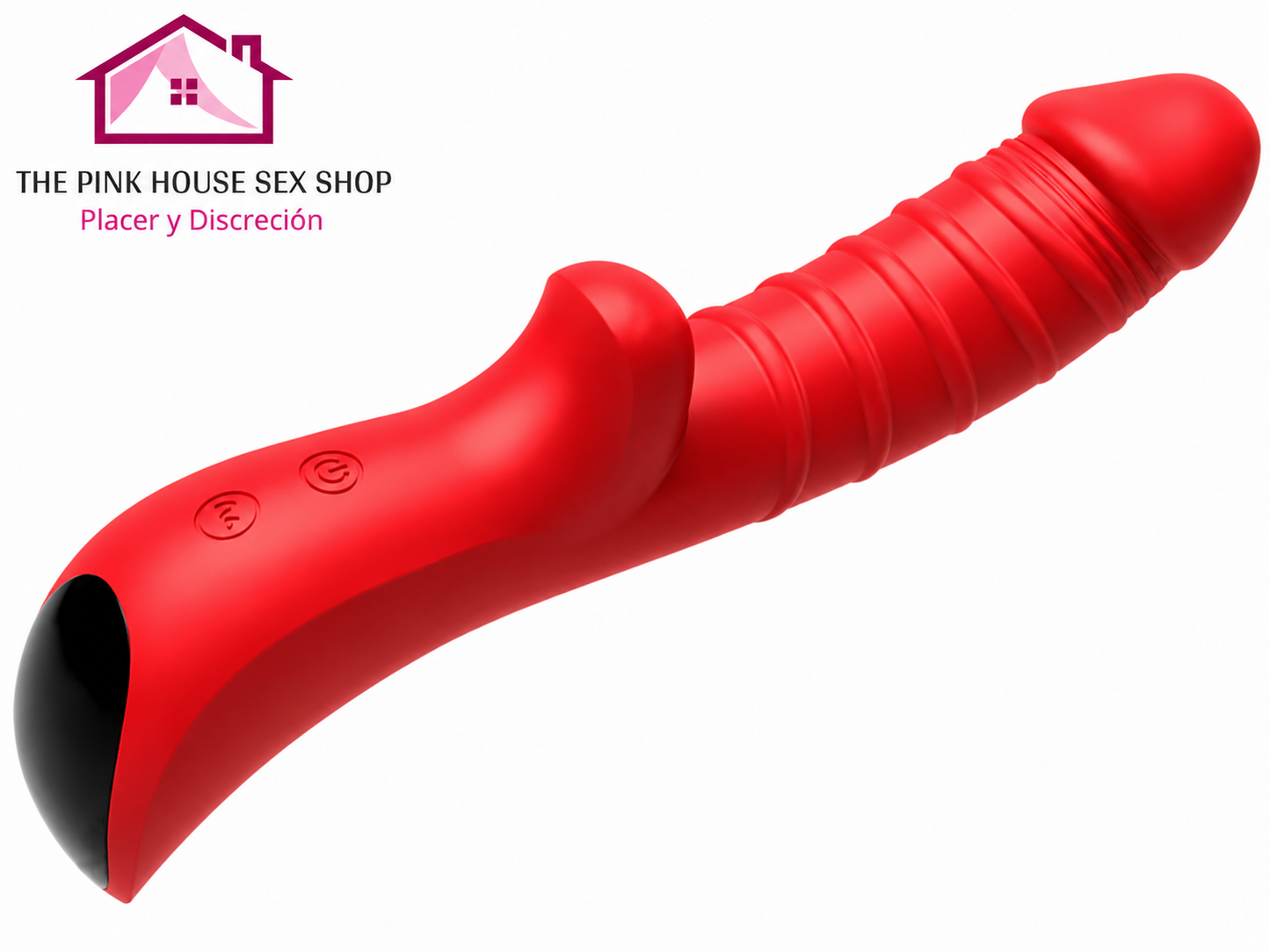Rouge vibrador recargable de 10 velocidades con motor doble potencia