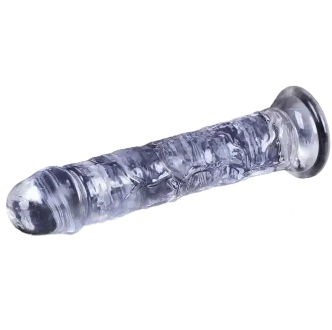 CONSOLADOR REALSITICO 18cm SIN GENITALES - TRANSLÚCIDO