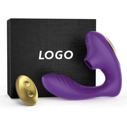 Succionador y vibrador pinza con mando, estimulador punto G, clítoris y pezones 10 modos de succión y vibrado