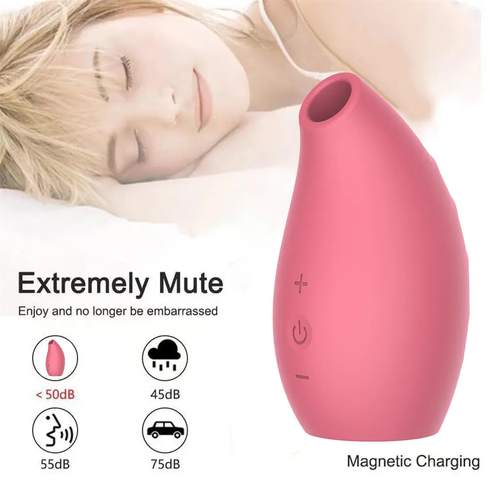 Potente mini succionador para estimulación externa pezones y clítoris resistente al agua