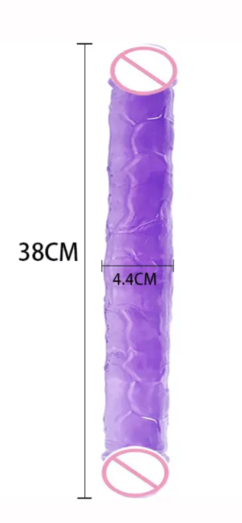 Dildo consolador doble penetracion 38cmx4.4cm XXL
