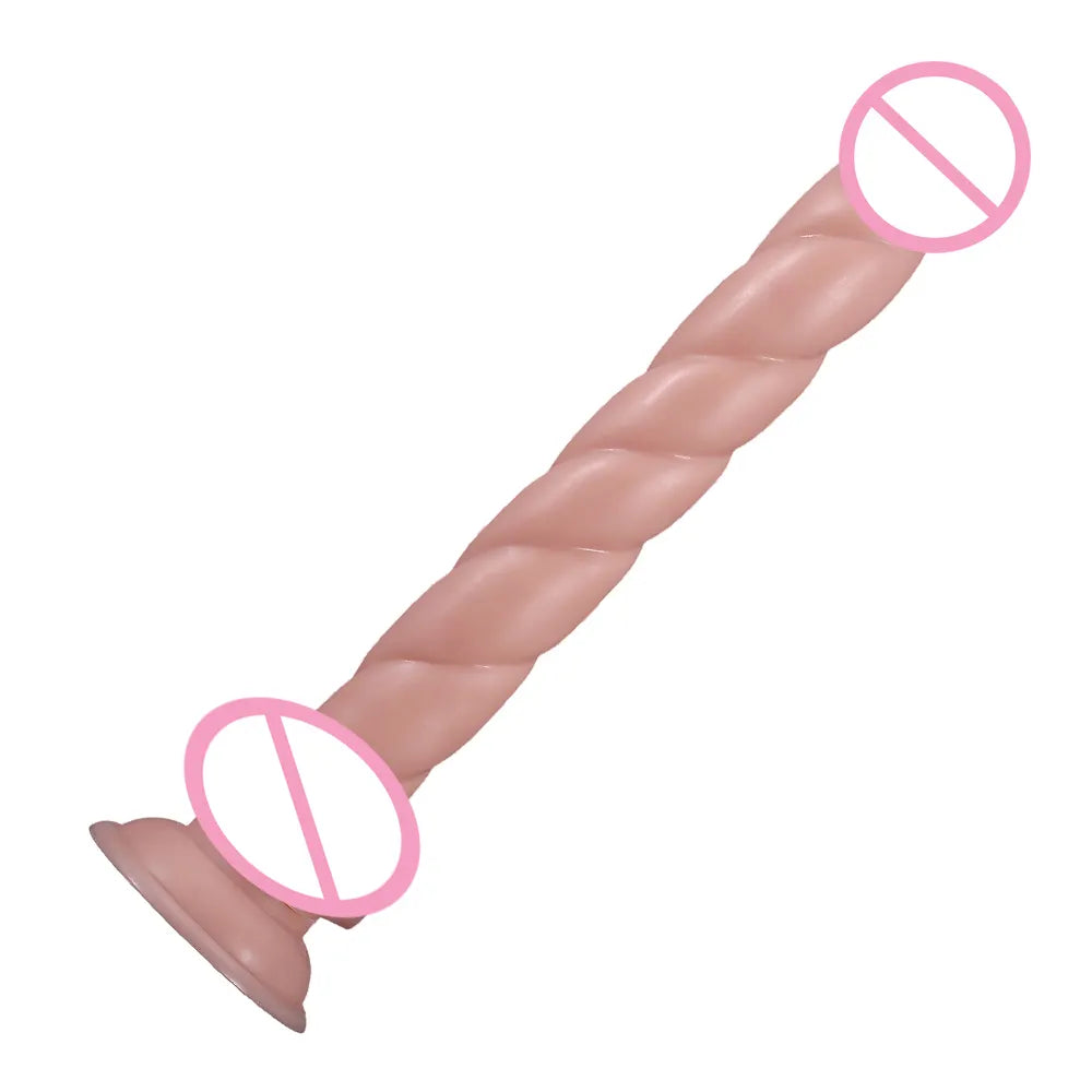 Dildo consolador estriado XXL 32.5cmx4cm