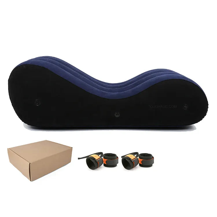 Sillón tantra hinchable portátil talla L con esposas