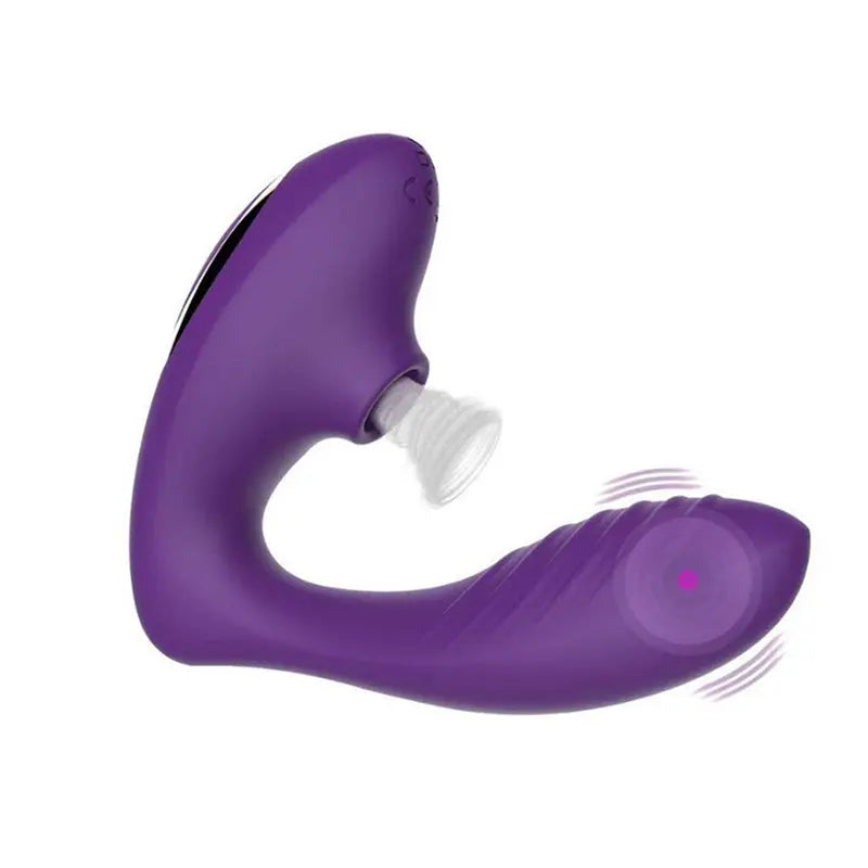 Succionador y vibrador pinza con mando, estimulador punto G, clítoris y pezones 10 modos de succión y vibrado