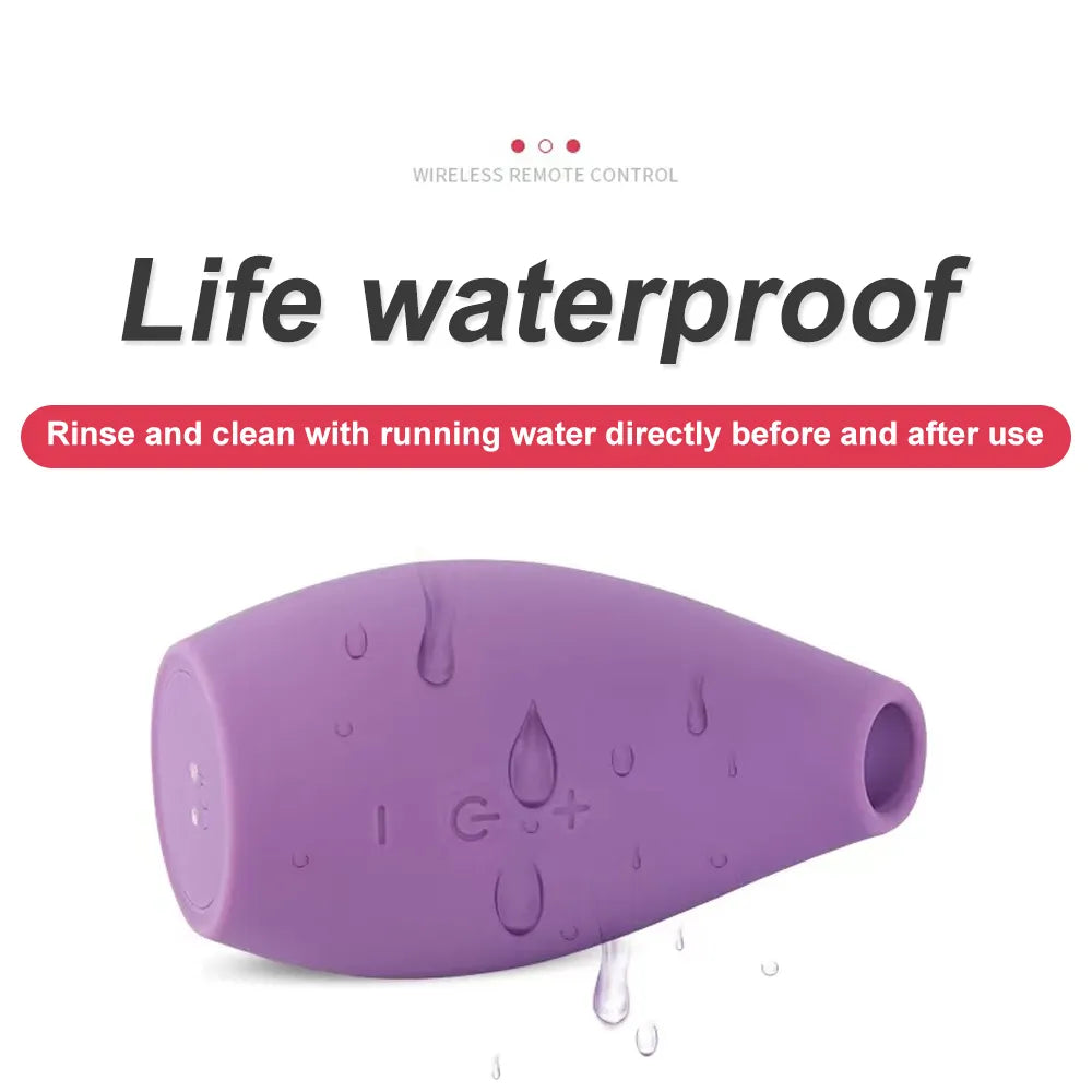 Potente mini succionador para estimulación externa pezones y clítoris resistente al agua