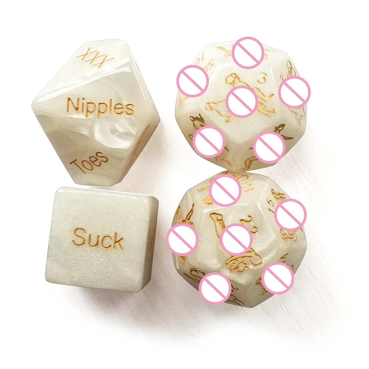 Dados eróticos 4 piezas juegos de posiciones sexuales en pareja