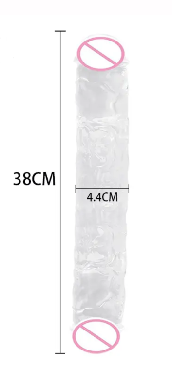 Dildo consolador doble penetracion 38cmx4.4cm XXL