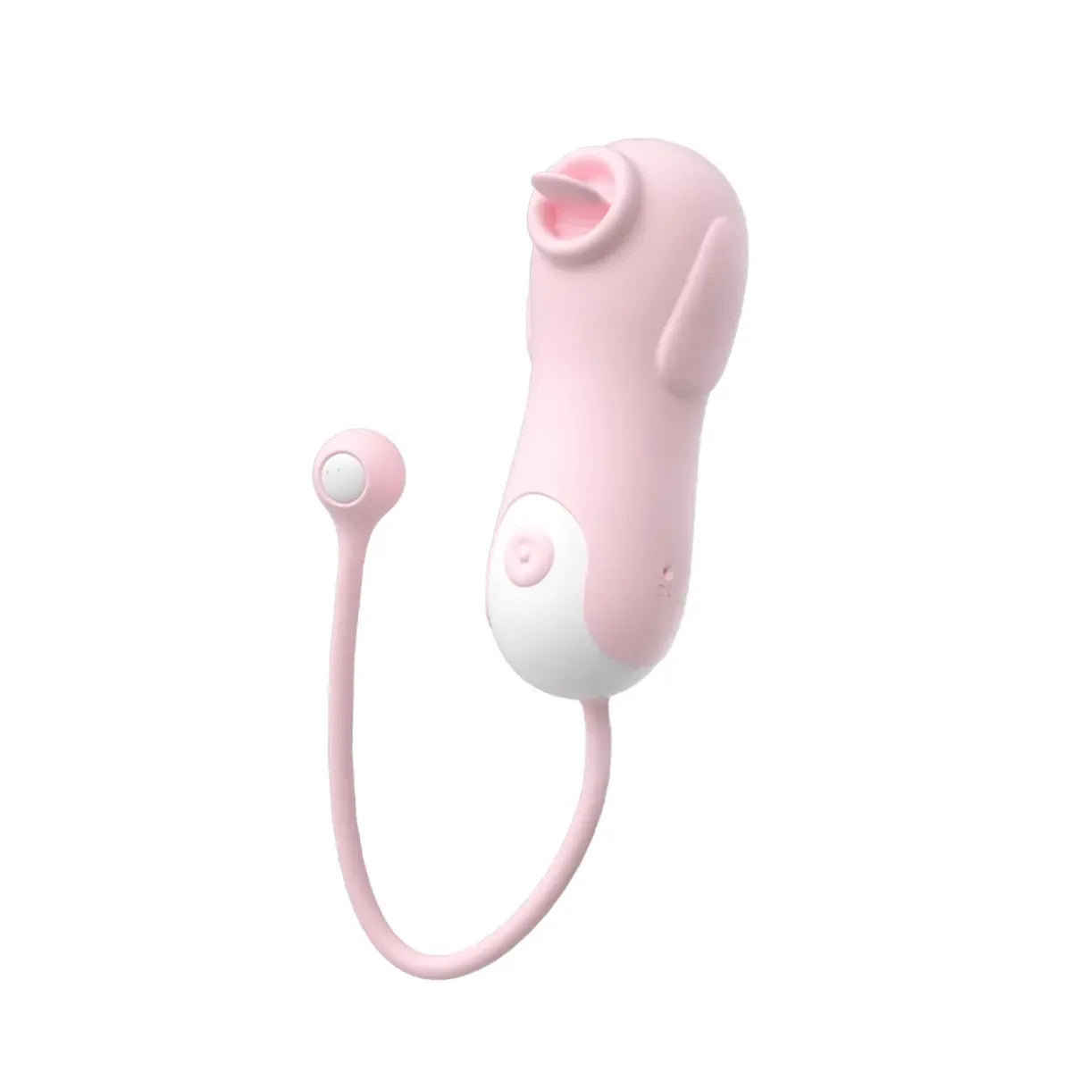 Estimulador de clitoris y pesones vibrador con 10 frecuencias diferentes cola introducible recargable