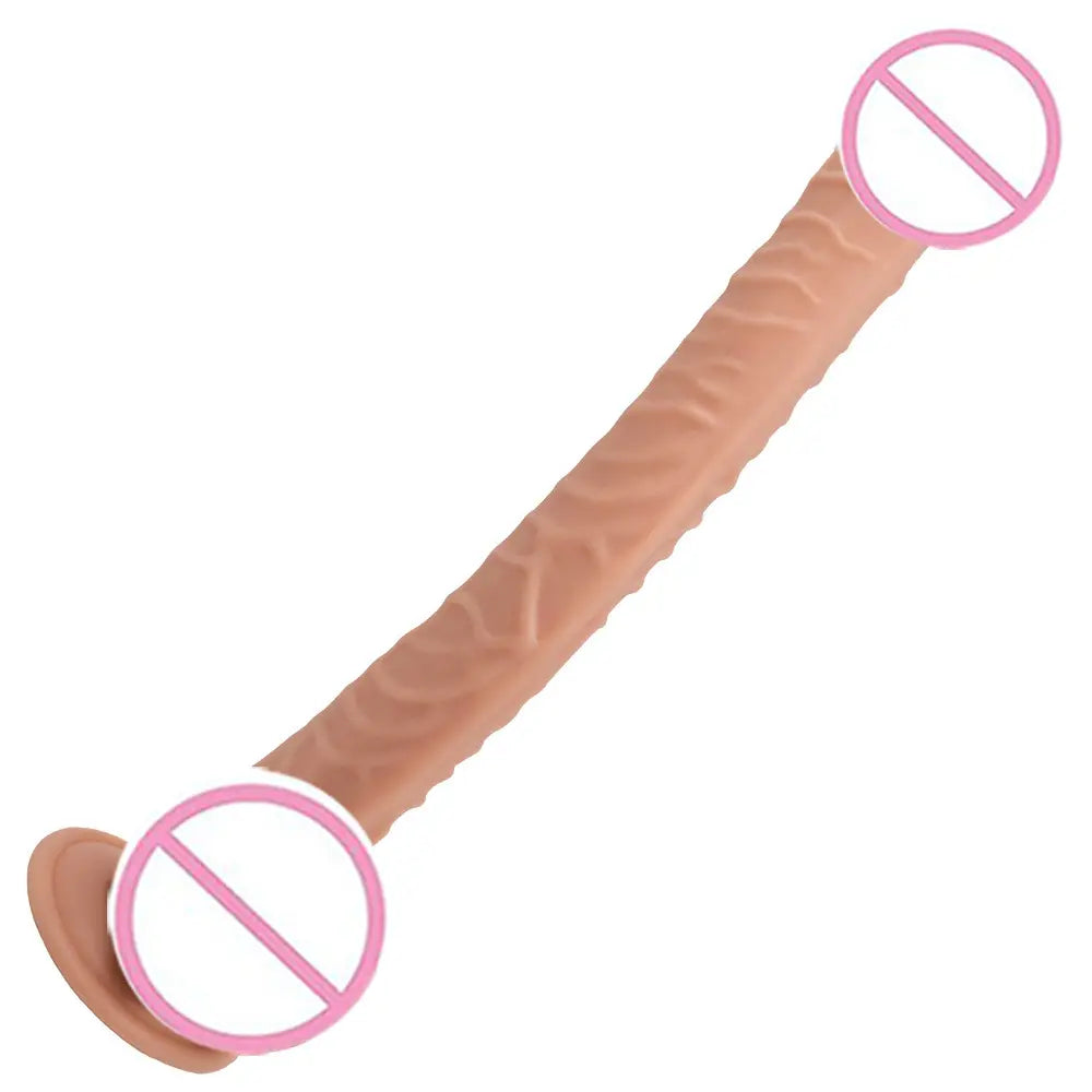 Dildo extra largo XXL 40cm con base succión compatible con arnés