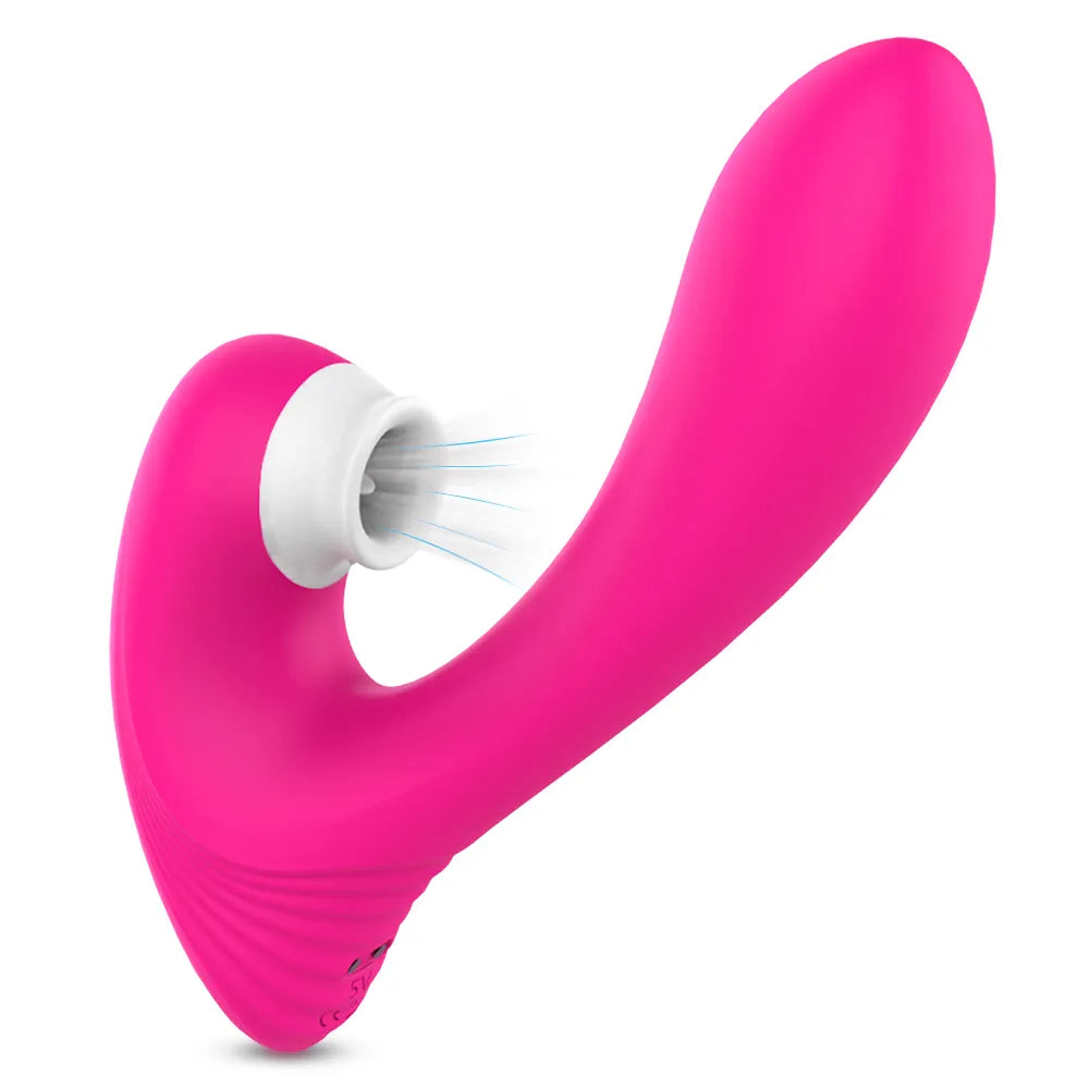 Succionador y vibrador pinza estimulador punto G, clítoris y pezones 9 modos de succión y vibrado