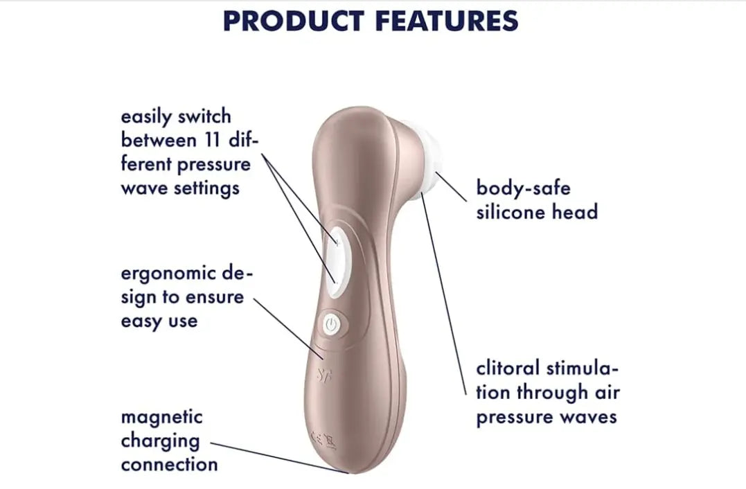 Satisfyer pro2 penguin NewYork original pulsador de aire para clítoris y pezones