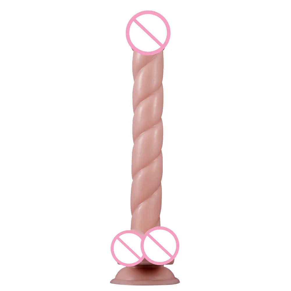 Dildo consolador estriado XXL 32.5cmx4cm