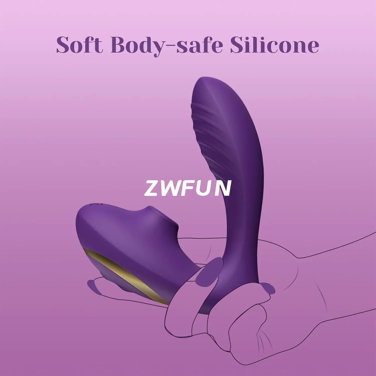 Succionador y vibrador pinza con mando, estimulador punto G, clítoris y pezones 10 modos de succión y vibrado