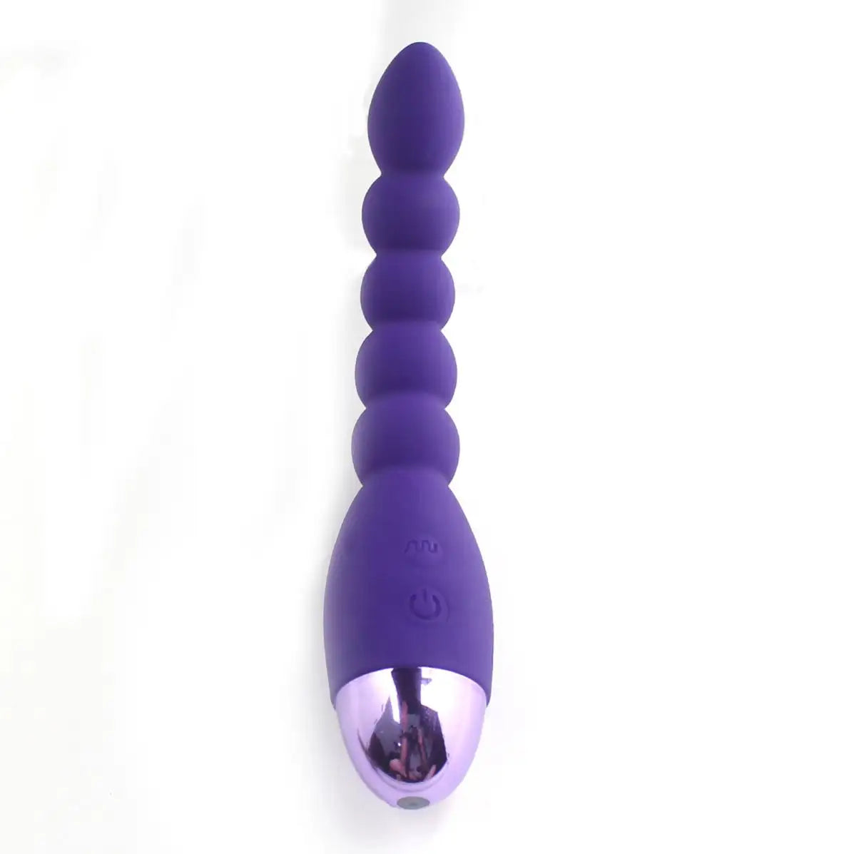 Vibrador anal y vaginal 5 esferas recargable 10 frecuencias de vibrados diferentes 19.2cmx2.4cm