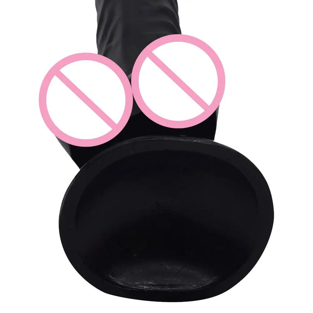 Dildo extra largo XXL 40cm con base succión compatible con arnés