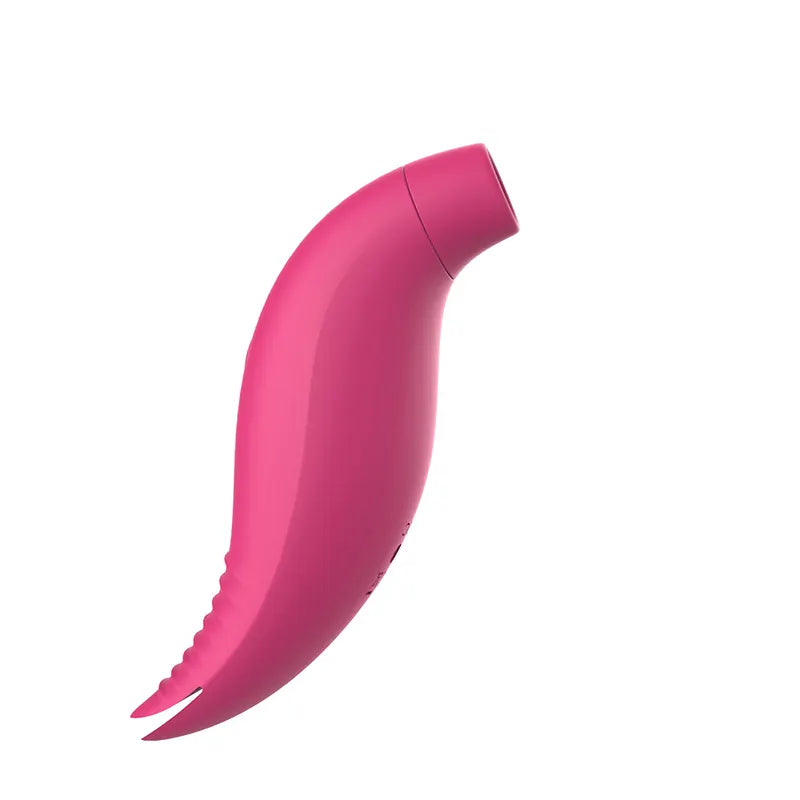 Mini pez cola doble, vibrador y succionador de clítoris 10 modos de vibrado y 7 de succión intraducible