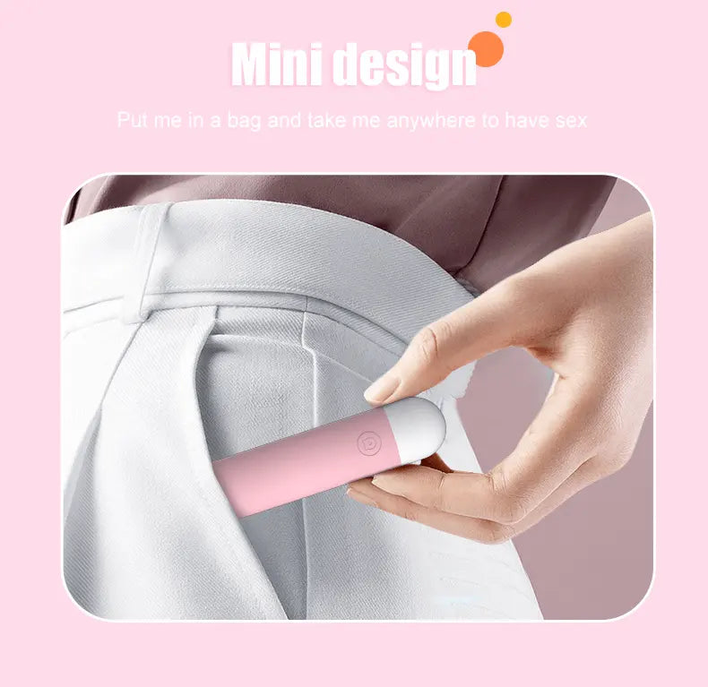 Mini vibrador portátil recargable 10 frecuencias de vibrados diferentes