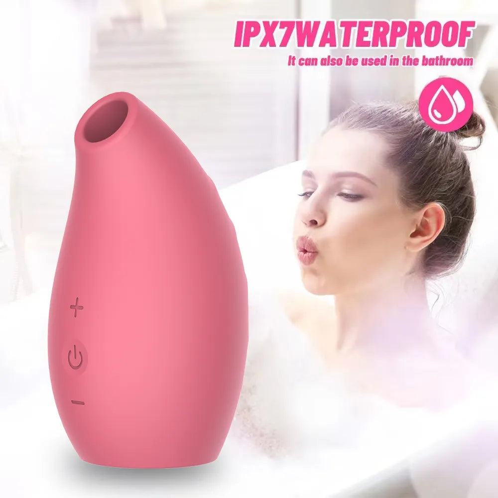 Potente mini succionador para estimulación externa pezones y clítoris resistente al agua