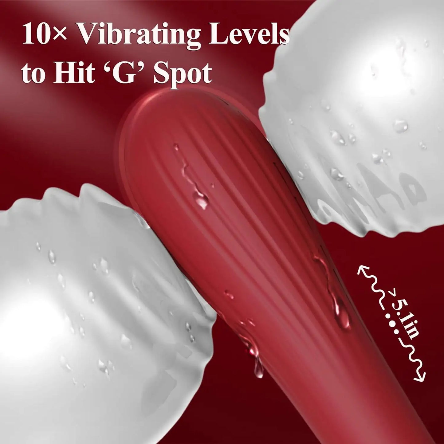 Vibrador 180º y succionador de clítoris/pezones empuje de aire flexible modelo 2023 con mas de 10 modos de succión y vibrado introducible