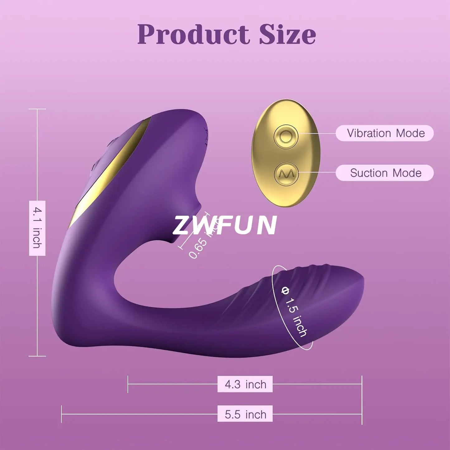 Succionador y vibrador pinza con mando, estimulador punto G, clítoris y pezones 10 modos de succión y vibrado