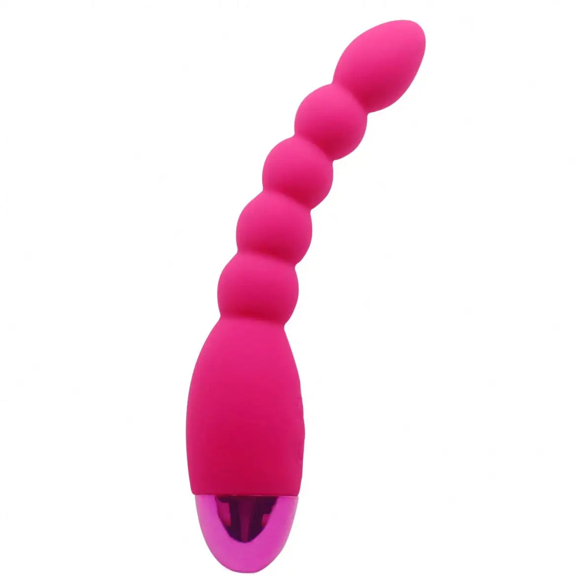 Vibrador anal y vaginal 5 esferas recargable 10 frecuencias de vibrados diferentes 19.2cmx2.4cm