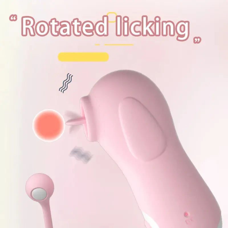 Estimulador de clitoris y pesones vibrador con 10 frecuencias diferentes cola introducible recargable