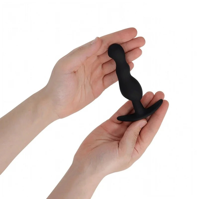 PLUG ANAL PACK 3 PIEZAS S 8,5cm, M 10,4cm, L 12,4cm  MODELO ESTIMULADOR PIMPOX - NEGRO