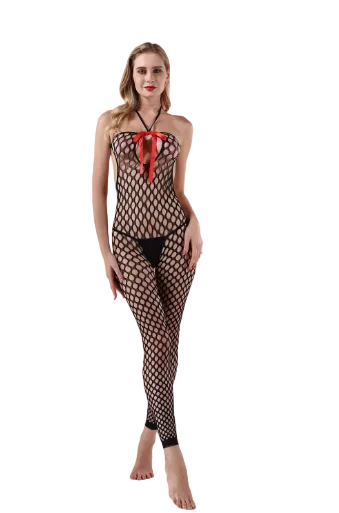 LENCERÍA - MALLA ENTERIZO 70661 NEGRA TALLA UNICA 90-160 LBS