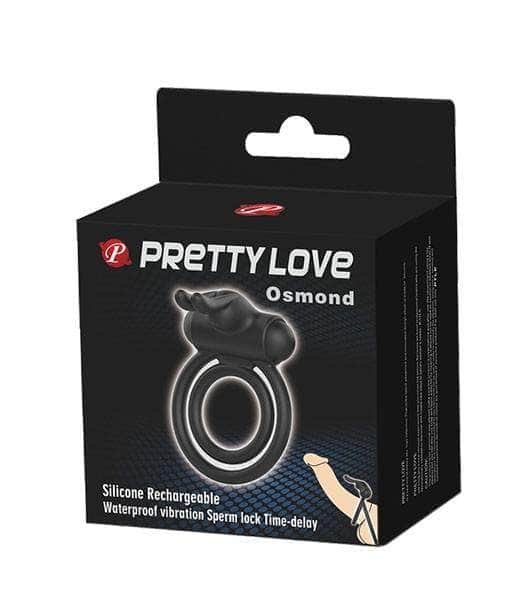 ANILLO VIBRADOR PARA PENE CON ESTIMULADOR  DE CLITORIS RABBIT - NEGRO