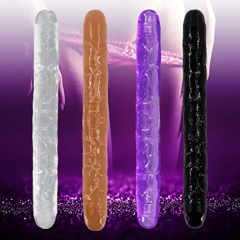 Dildo consolador doble penetracion 38cmx4.4cm XXL